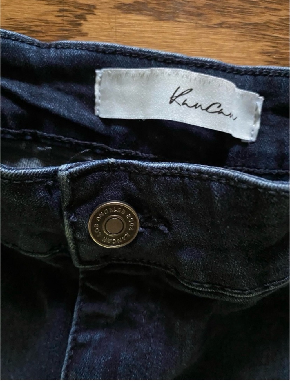 KANCAN High Rise Dark Wash Festival Flare Jeans Size 29 - Picture 7 of 9